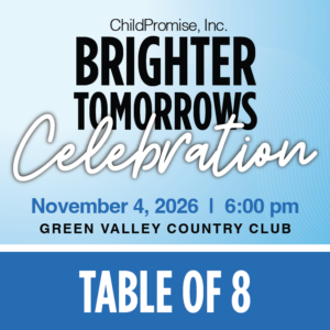 Brighter Tomorrows Celebration Table of 8